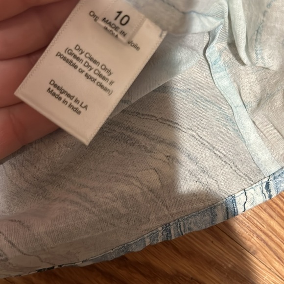 St Roche Honeycomb Top Boho Blue marvel shirt women’s size 10 new w tags - Picture 3 of 7